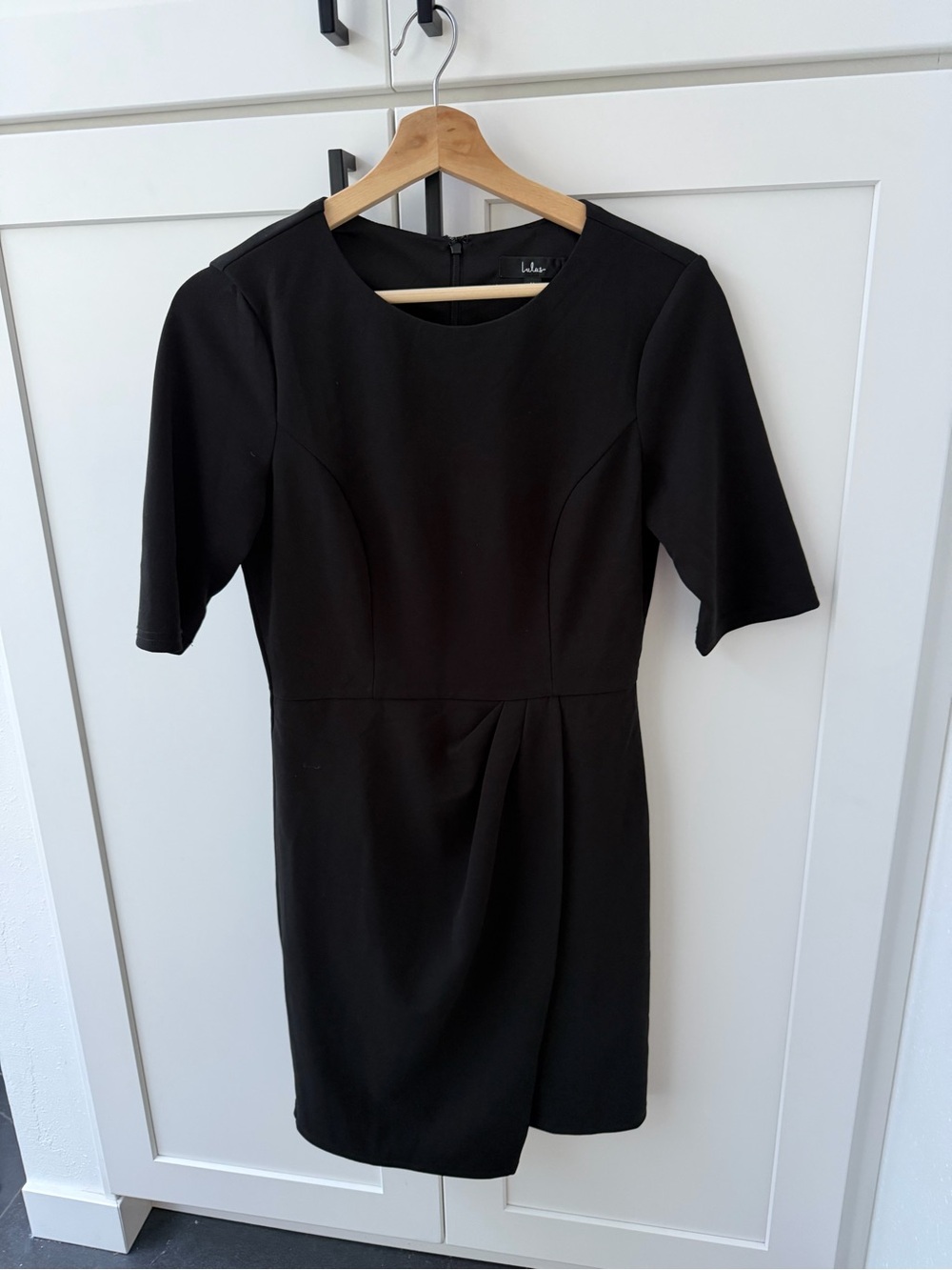 Lulus Black Short Sleeve Event Dress